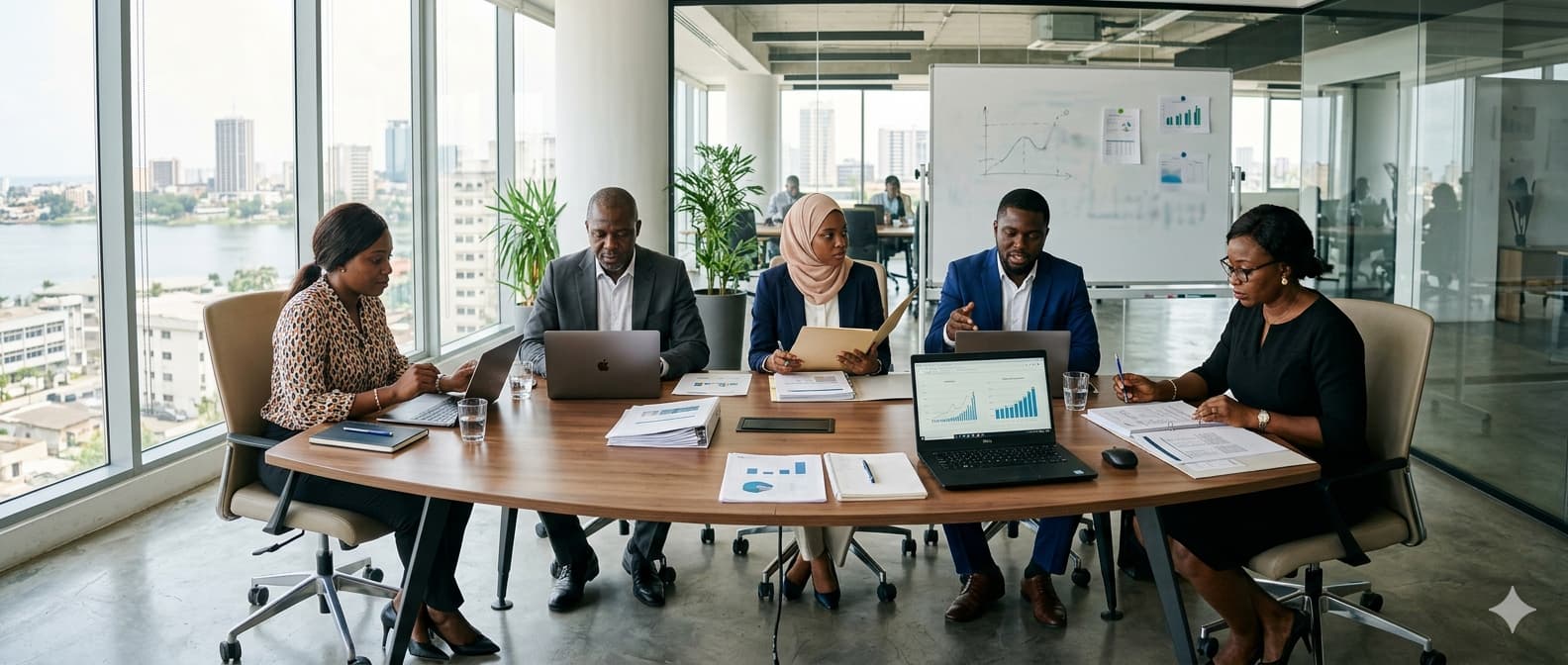 Équipe AHEKPA GROUP en réunion de travail